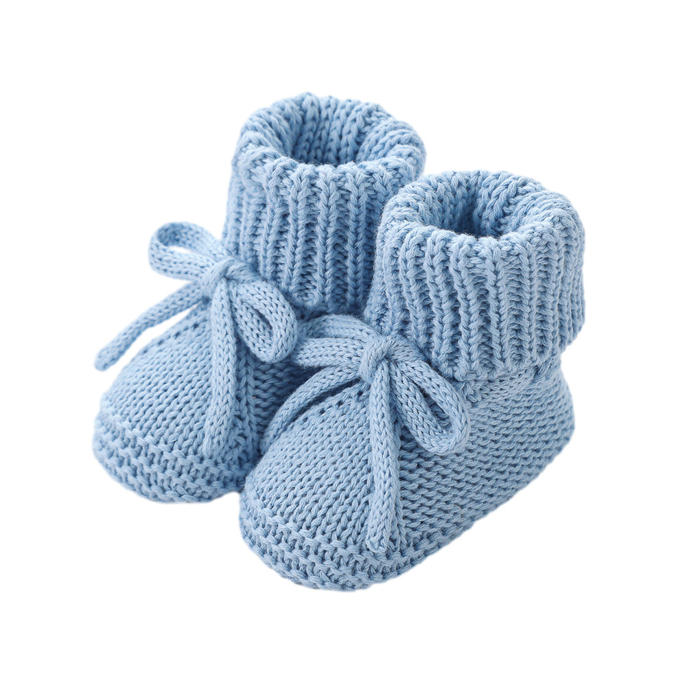 Knitted Bow Baby Socks