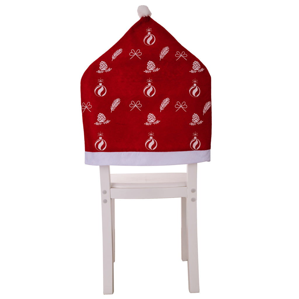 Christmas decoration supplies, Christmas red chair covers, non-woven chair covers, home decoration chair covers