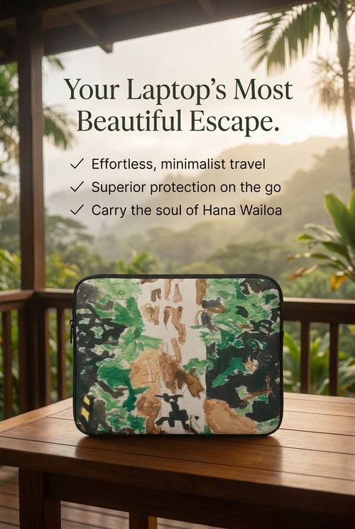 Strapless laptop bag Hana Wailoa waterfalls