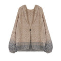 Luxury Sequined Clothes for Women Brand Designer High Quality Knitted Cardigans Autumn Winter Oversized Sweater