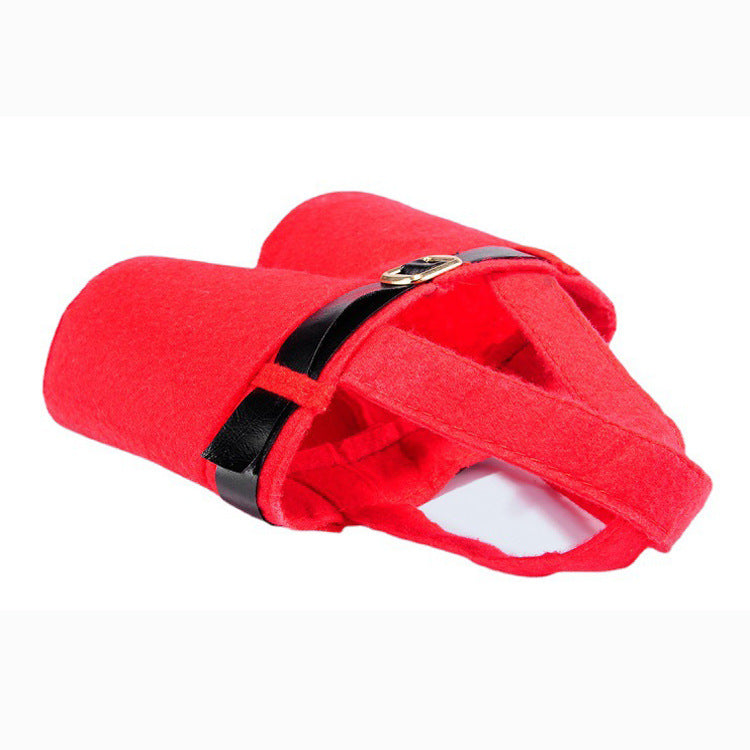 Christmas decorations, Christmas pants, gift bags, small pants shaped candy bags, tote bags, wine bottle covers, cola bags
