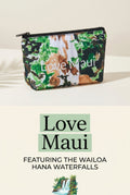Wailoa Hana waterfalls makeup bag