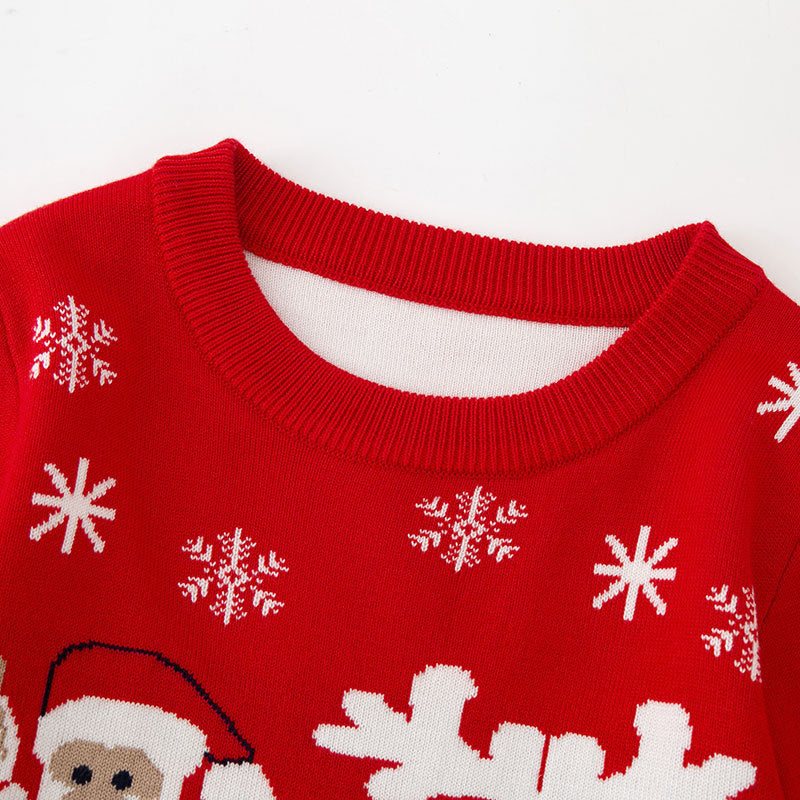 Cartoon Santa Claus Baby Undercover Knitted Shirt