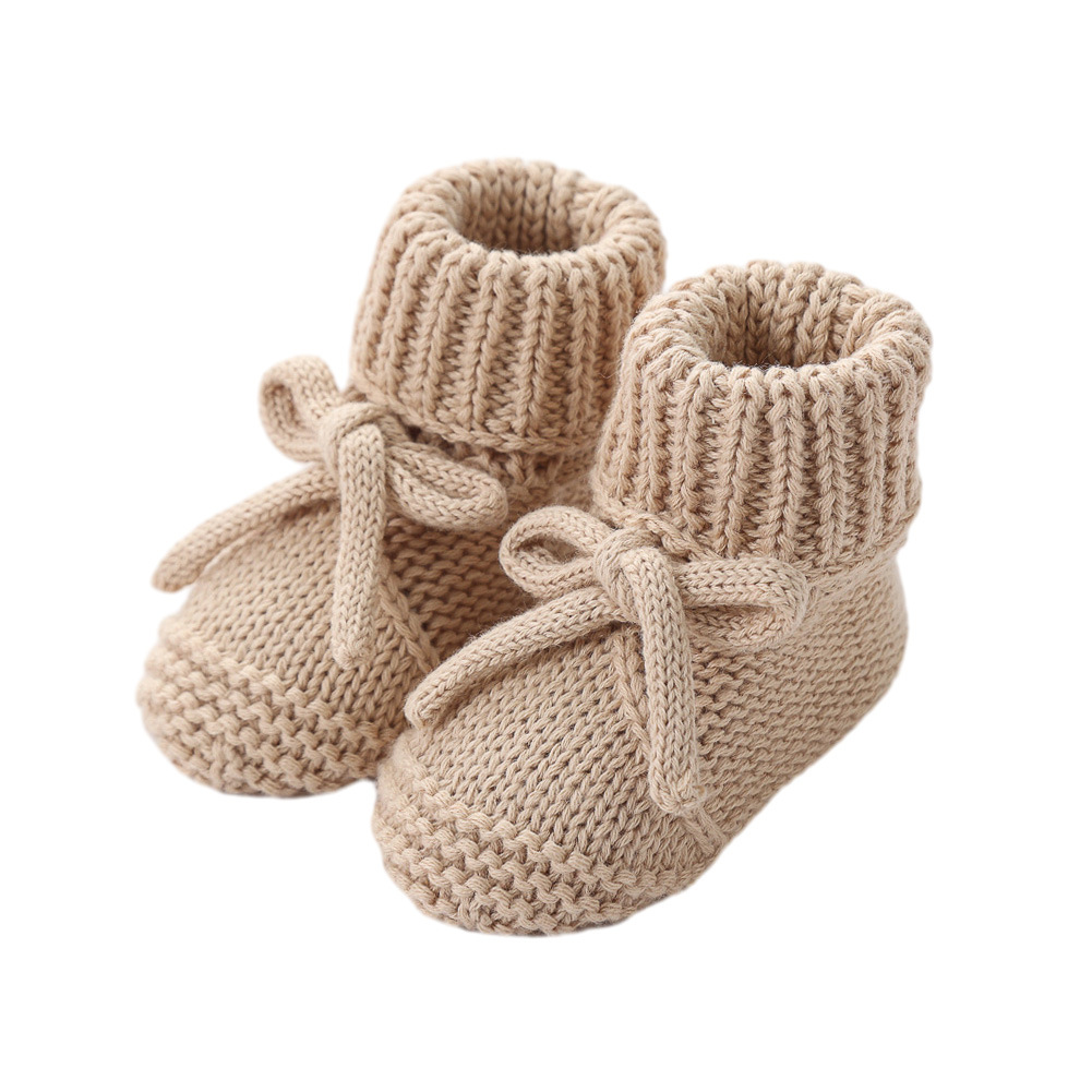 Knitted Bow Baby Socks