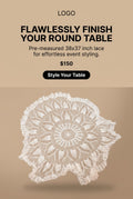 Table cloth for a round table